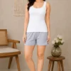 Buttery BB-103 Women's Cotton Stretch Camisole White