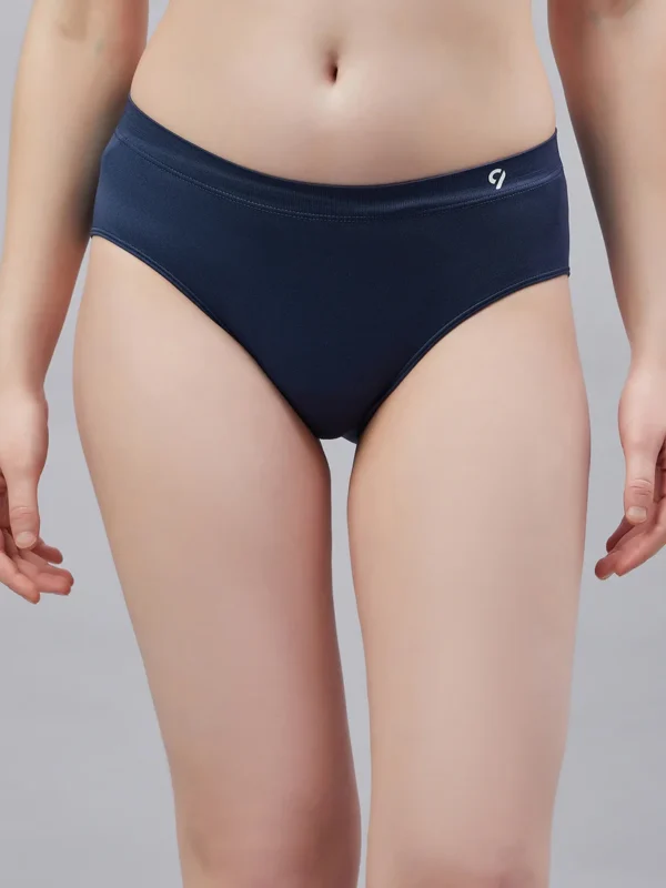 Seamless Solid Mid Waist Basic Panty for Women