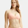 Jockey 1722 Women's Wirefree Non Padded Bra Peach