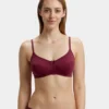 Jockey 1615 Women's Wirefree Non Padded Bordeaux