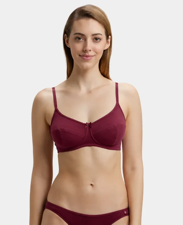 Jockey 1615 Women's Wirefree Non Padded Bordeaux