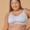 MAASHIE M4408 Women's Cotton Non Padded Bra White